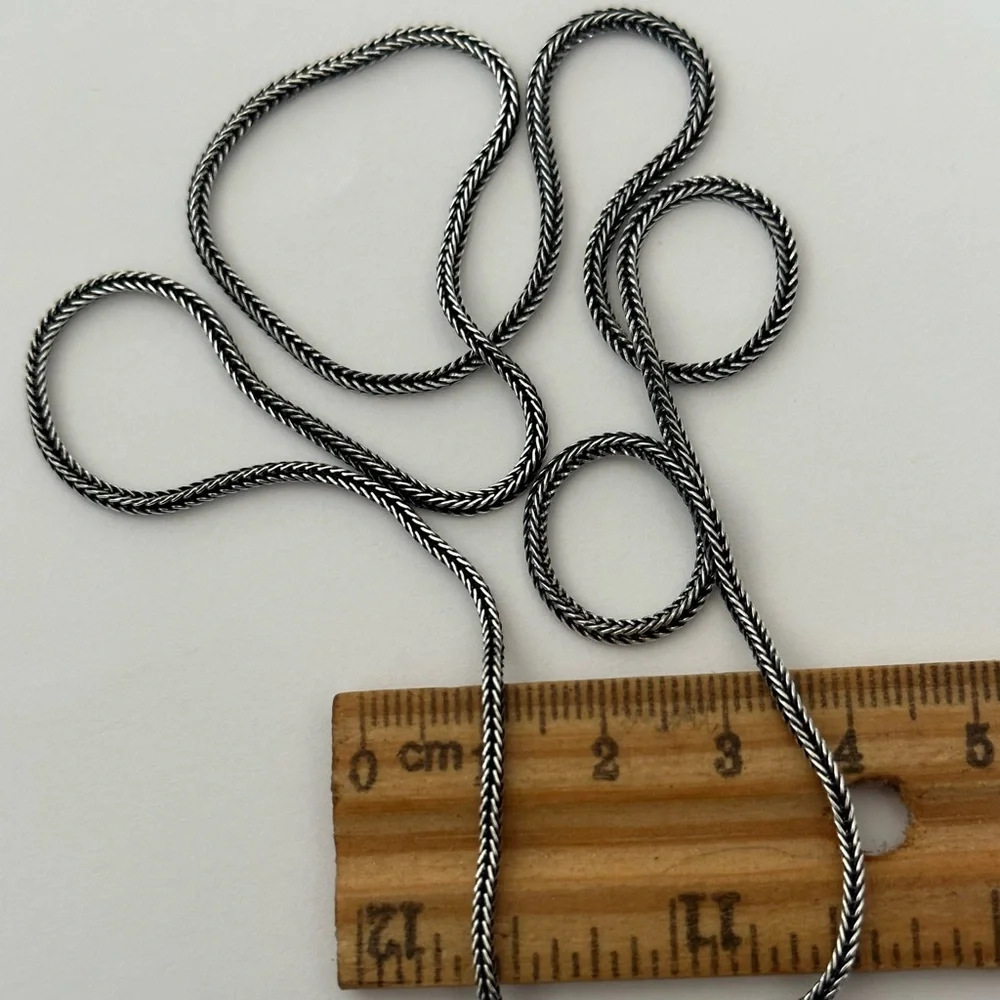 Unisex 19.5” 925 silver chain necklace